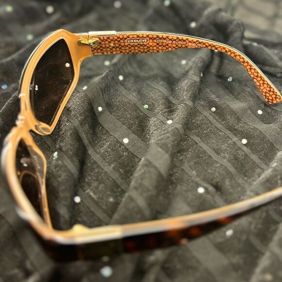 COACH Sunglasses with Case - Black / Brown - Picture 2 of 12